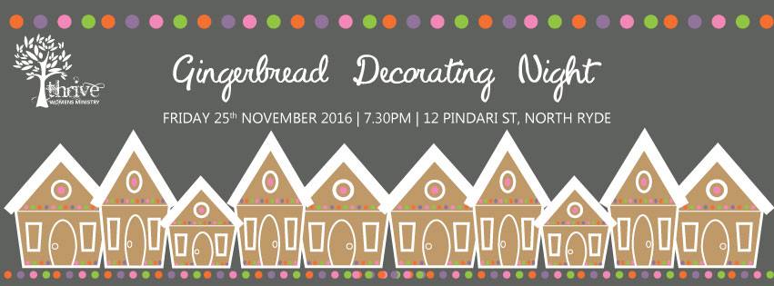 North Ryde Christian Church Gingerbread Decorating