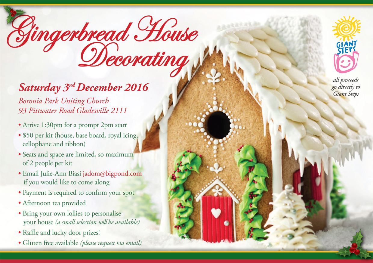 Gingerbread Decorating Afternoon, Boronia Park Uniting Church