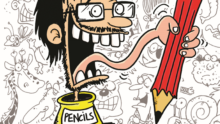 West Ryde Library- Cartoon Dave