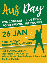 Ryde Council’s Legendary Australia Day Family Concert & Fireworks