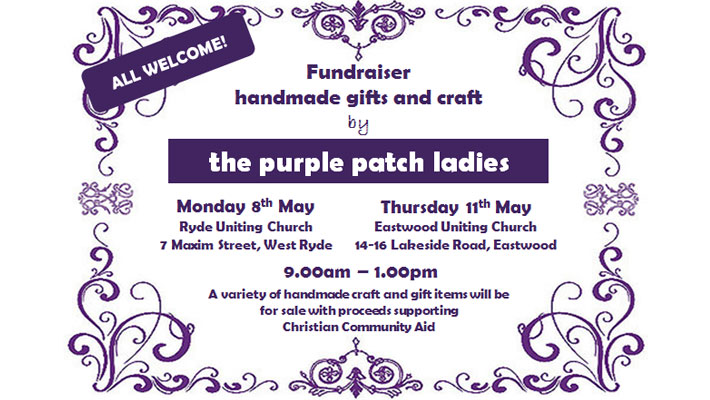 Purple Patch Ladies Handmade Crafts and Gifts Fundraiser