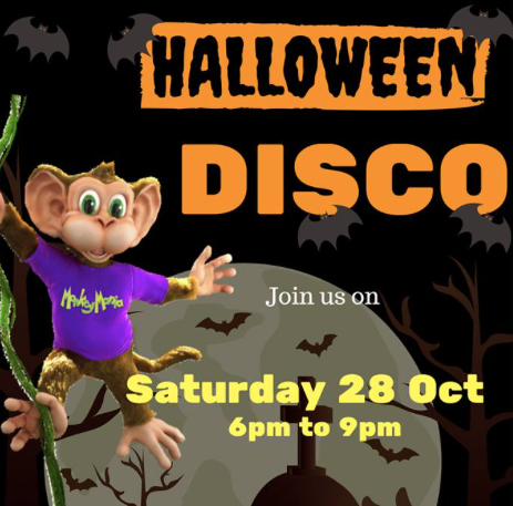 Monkey Mania Top Ryde Halloween Disco