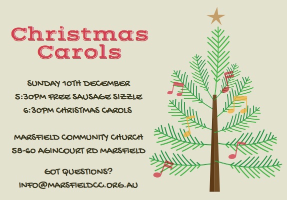Carols at Marsfield Community Church