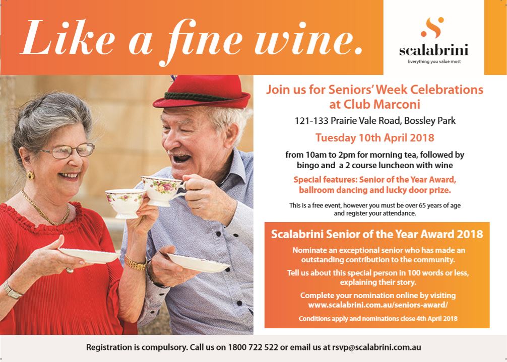 Like a fine wine - Seniors’ Week Celebration