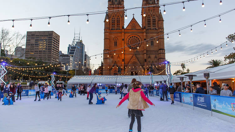 Ice Skating at St Mary's Cathedral