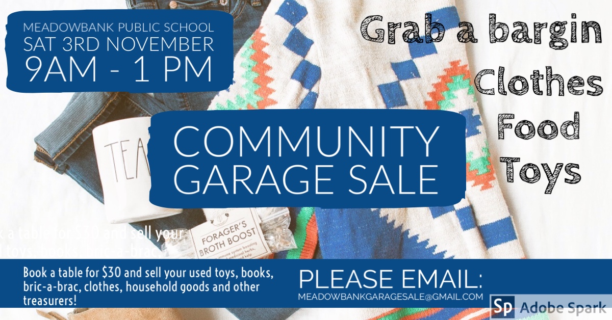 Meadowbank Public School Community Garage Sale