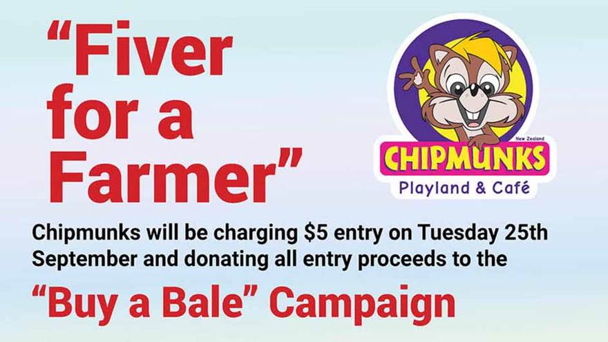 FIVER FOR A FARMER, Chipmunks Playland Macquarie Centre