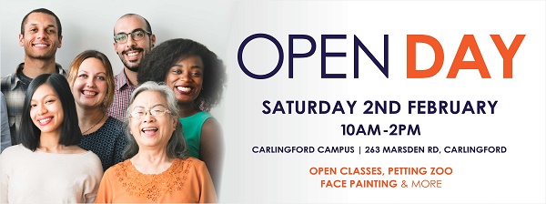 Open Day - FREE classes - Macquarie Community College