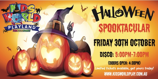 Kids World Playland Macquarie Spooktacular Halloween Disco