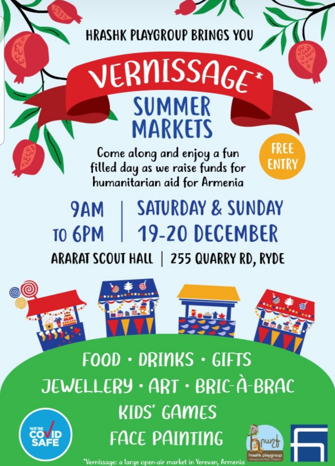 Vernissage Summer Markets, Ryde