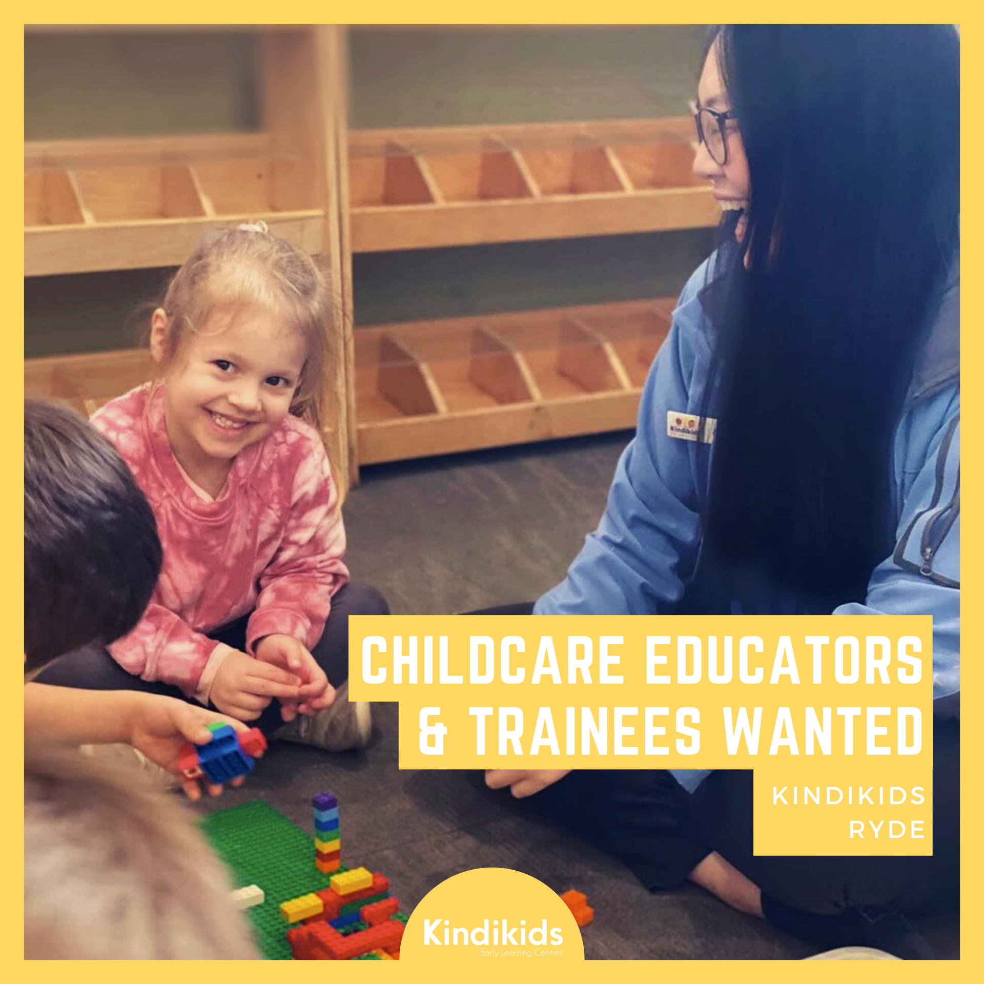 Childcare Educators & Trainees Wanted – Kindikids Ryde!