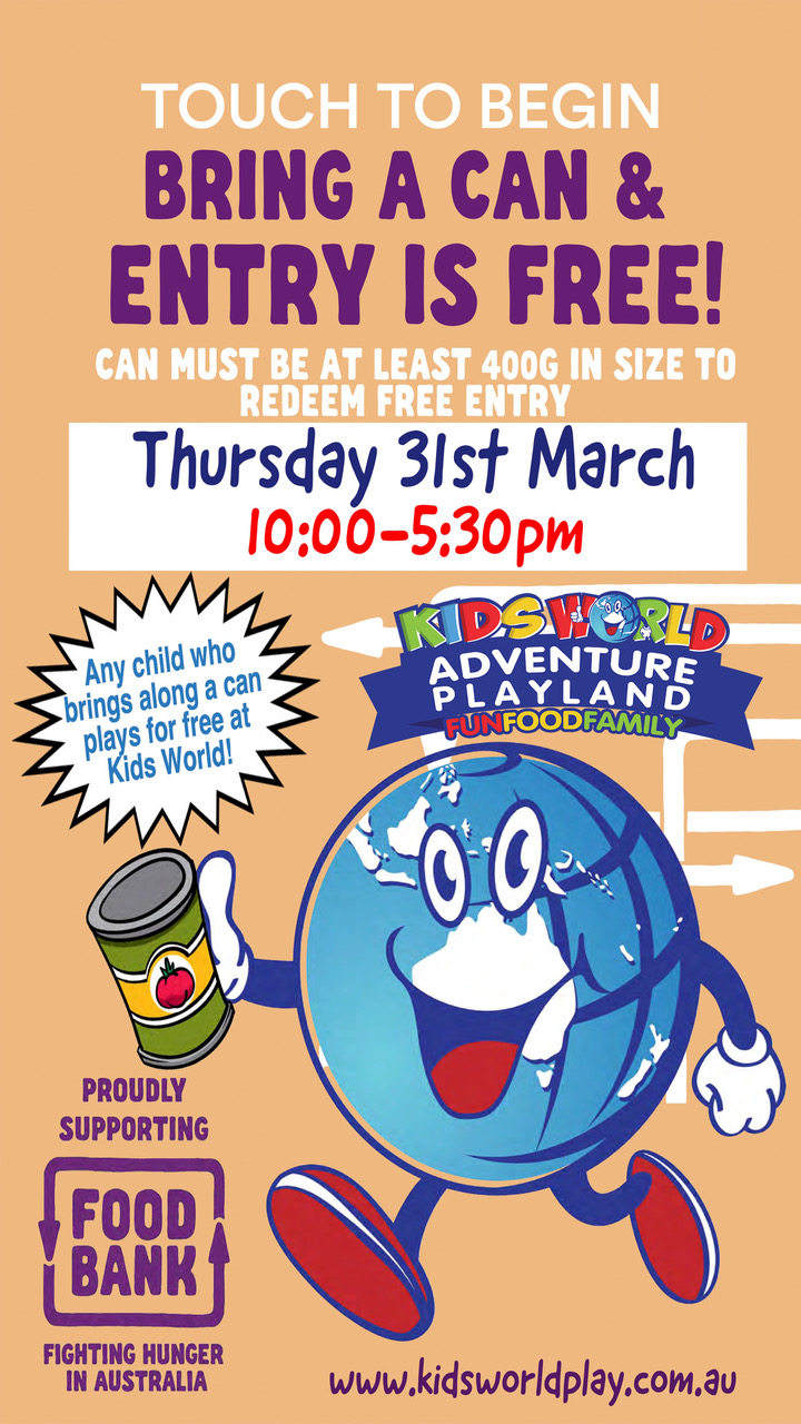 FREE ENTRY DAY - Swap a Can of Food