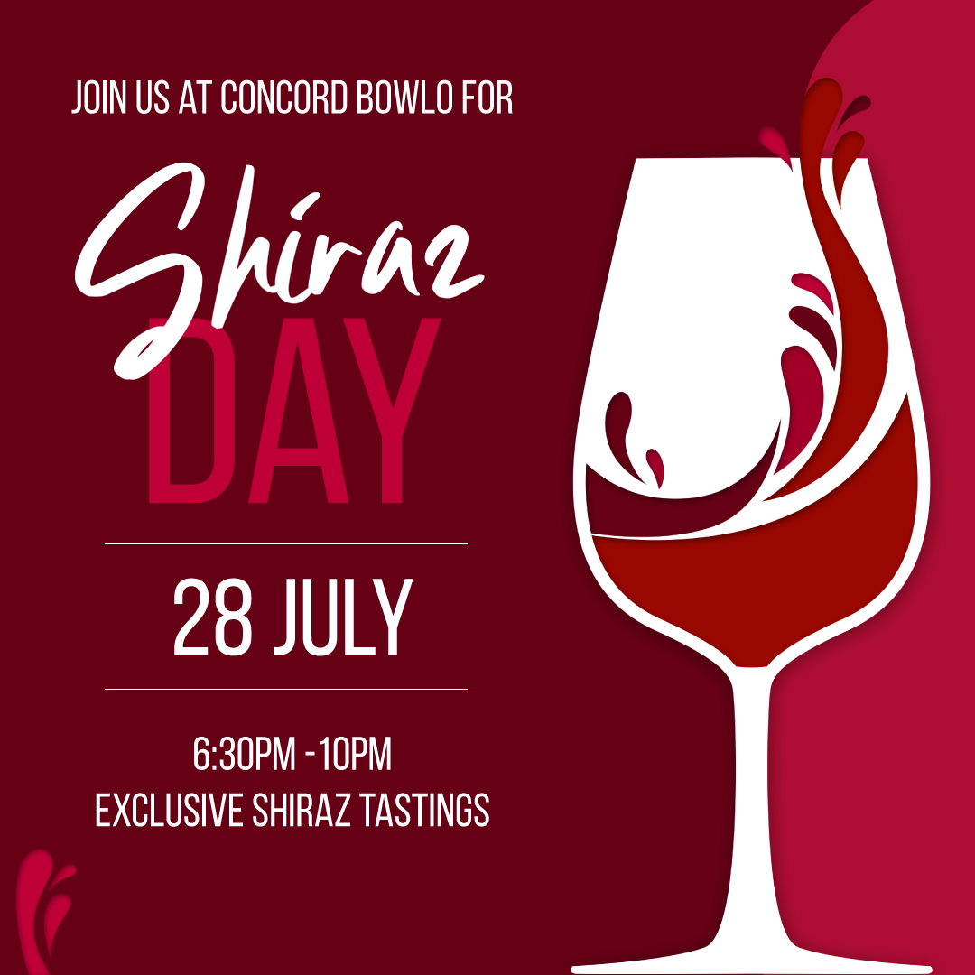 Shiraz Wine Day Tasting at Concord Bowlo