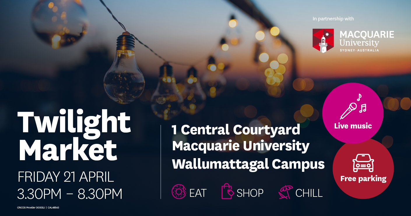 Twilight Market at Macquarie University