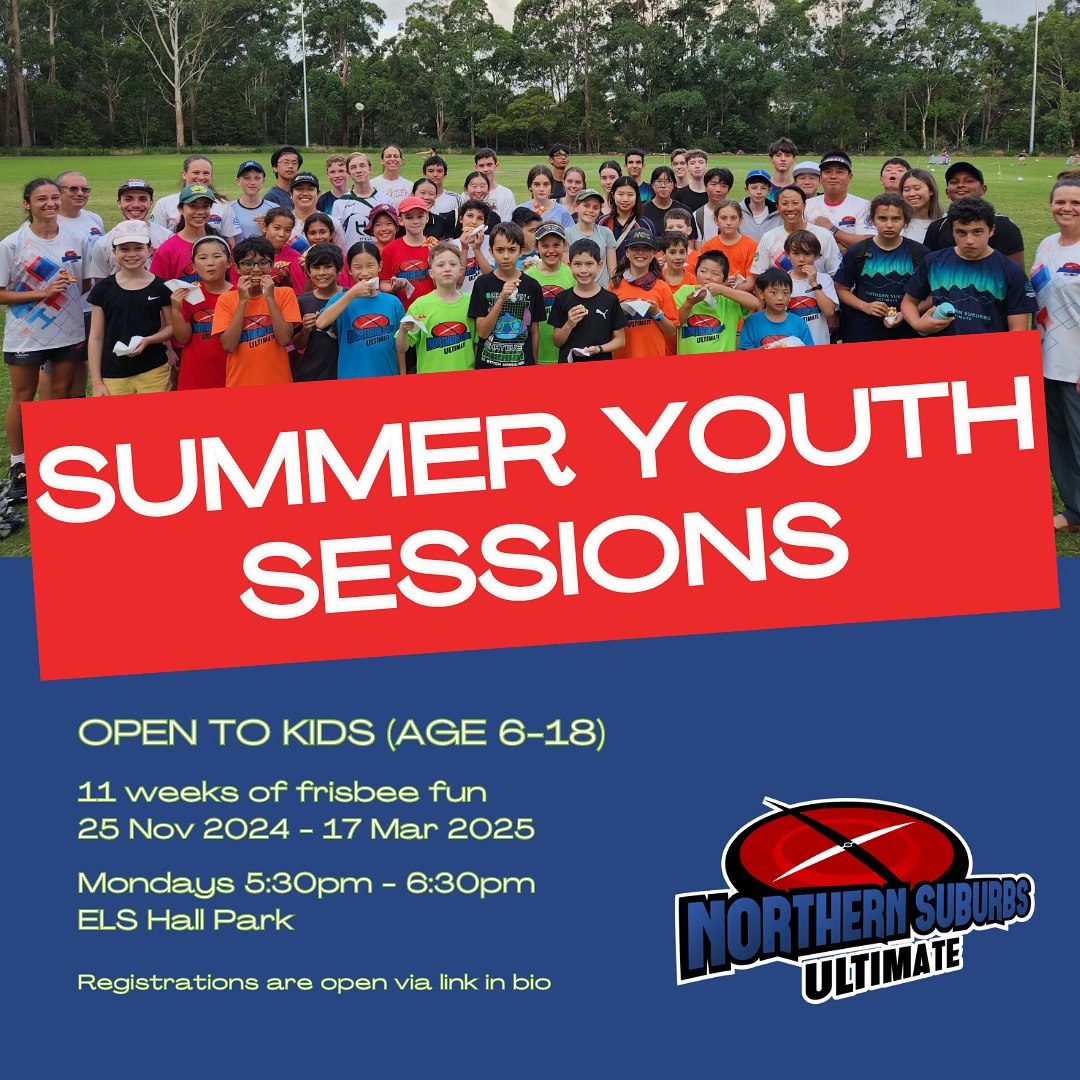 ULTIMATE FRISBEE YOUTH LEAGUE SUMMER - FREE TRIAL 2024/2025