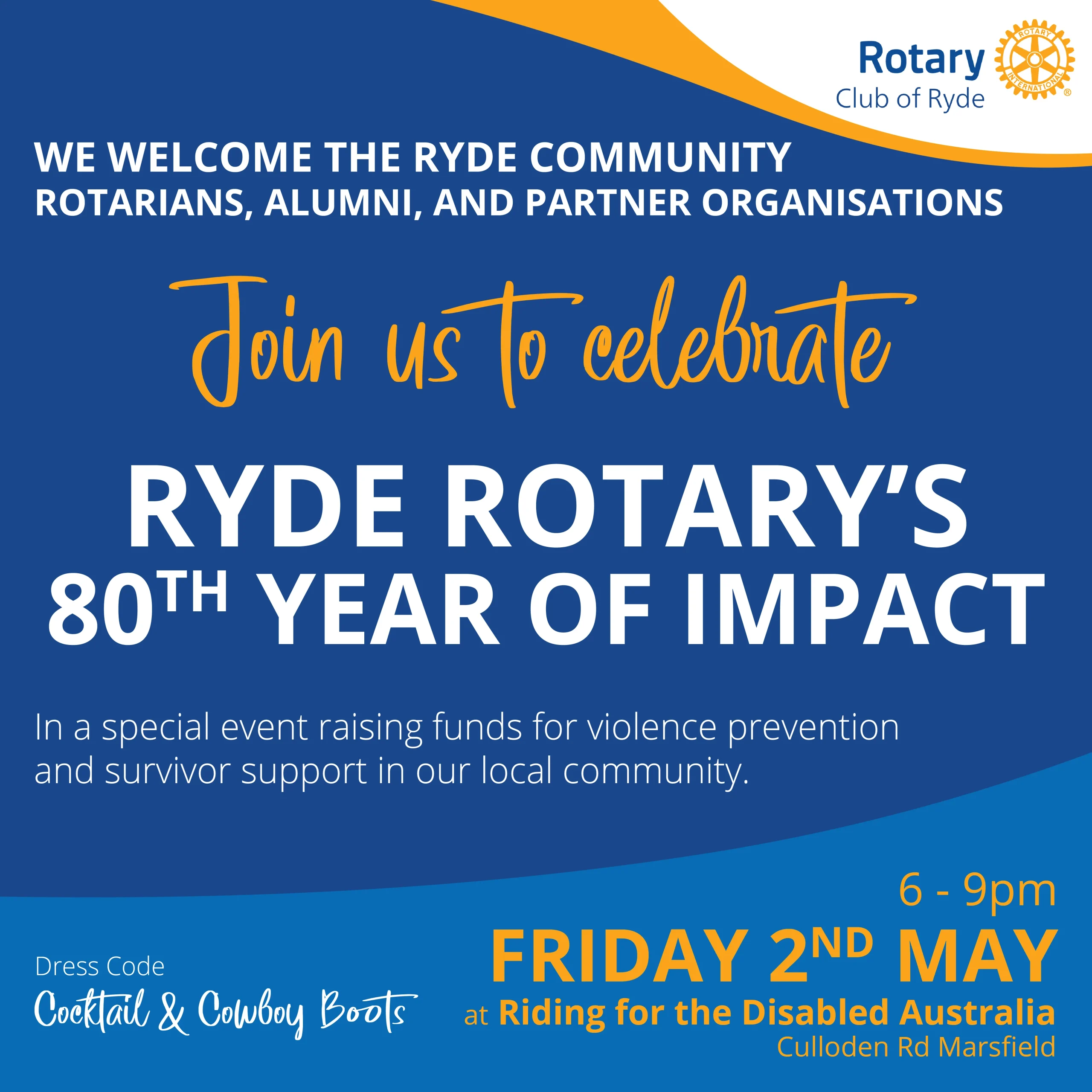 Ryde Rotary's 80th Year of Impact