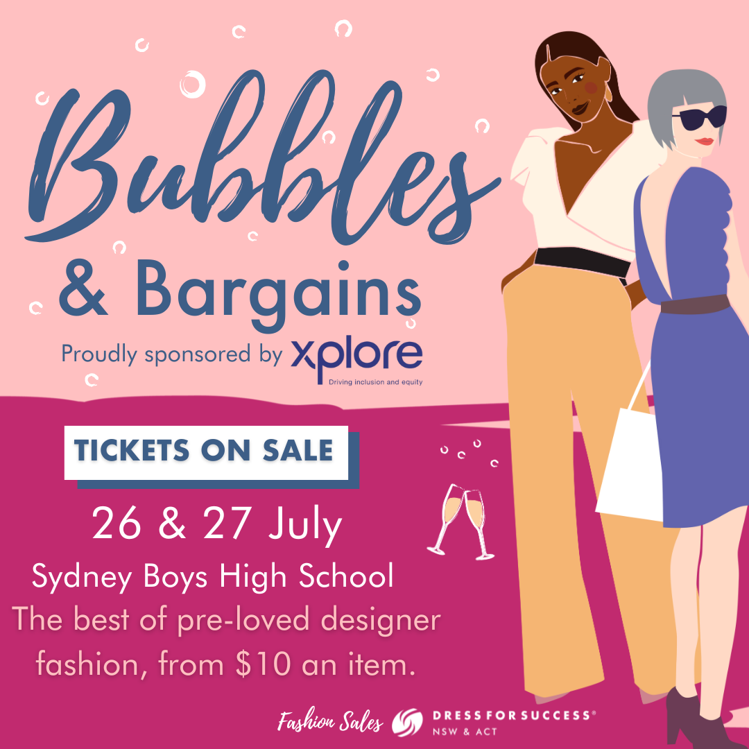 Bubbles and Bargains Fashion Sale 26 & 27 July